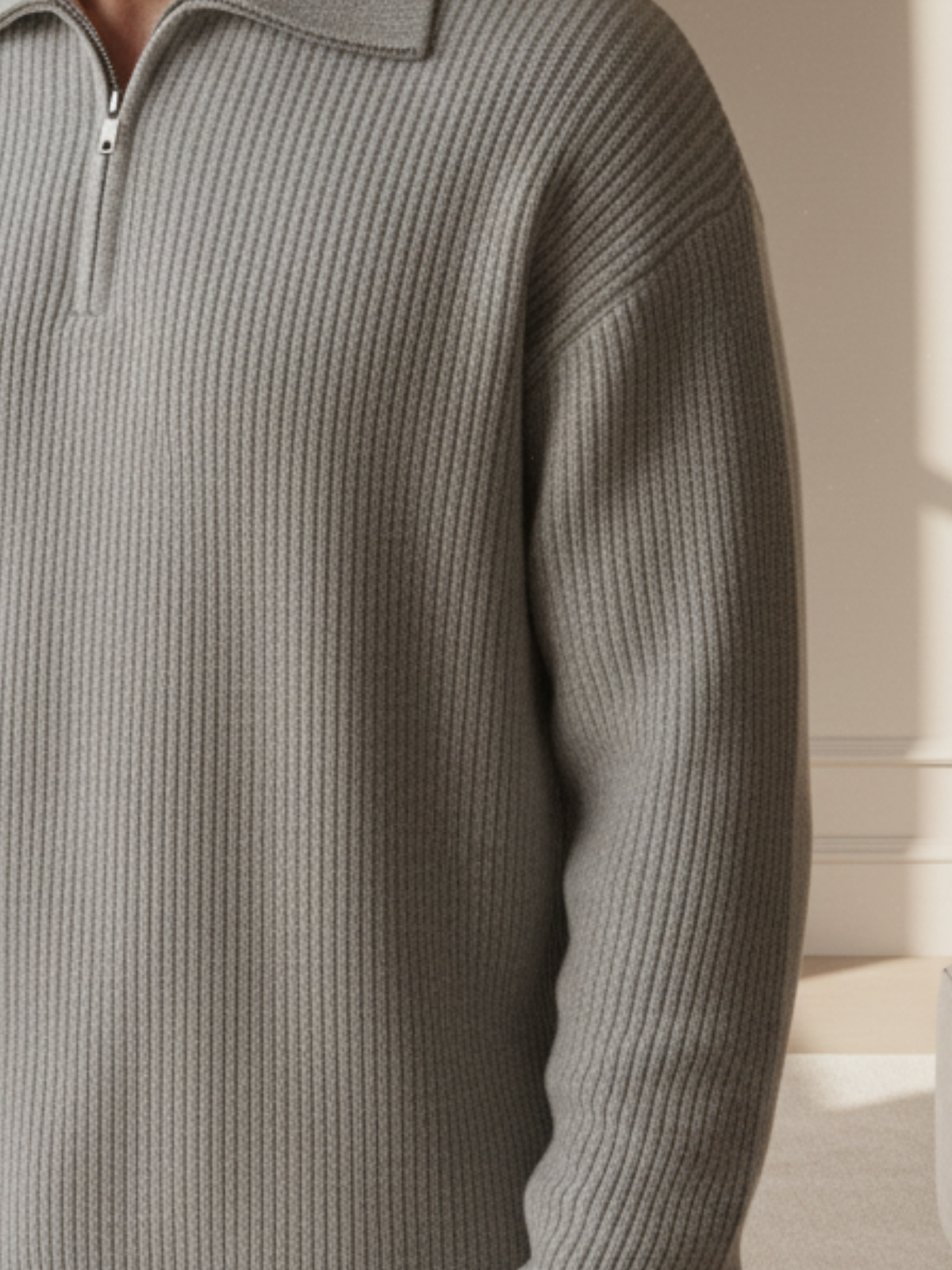 Rason Klassischer Zip Pullover