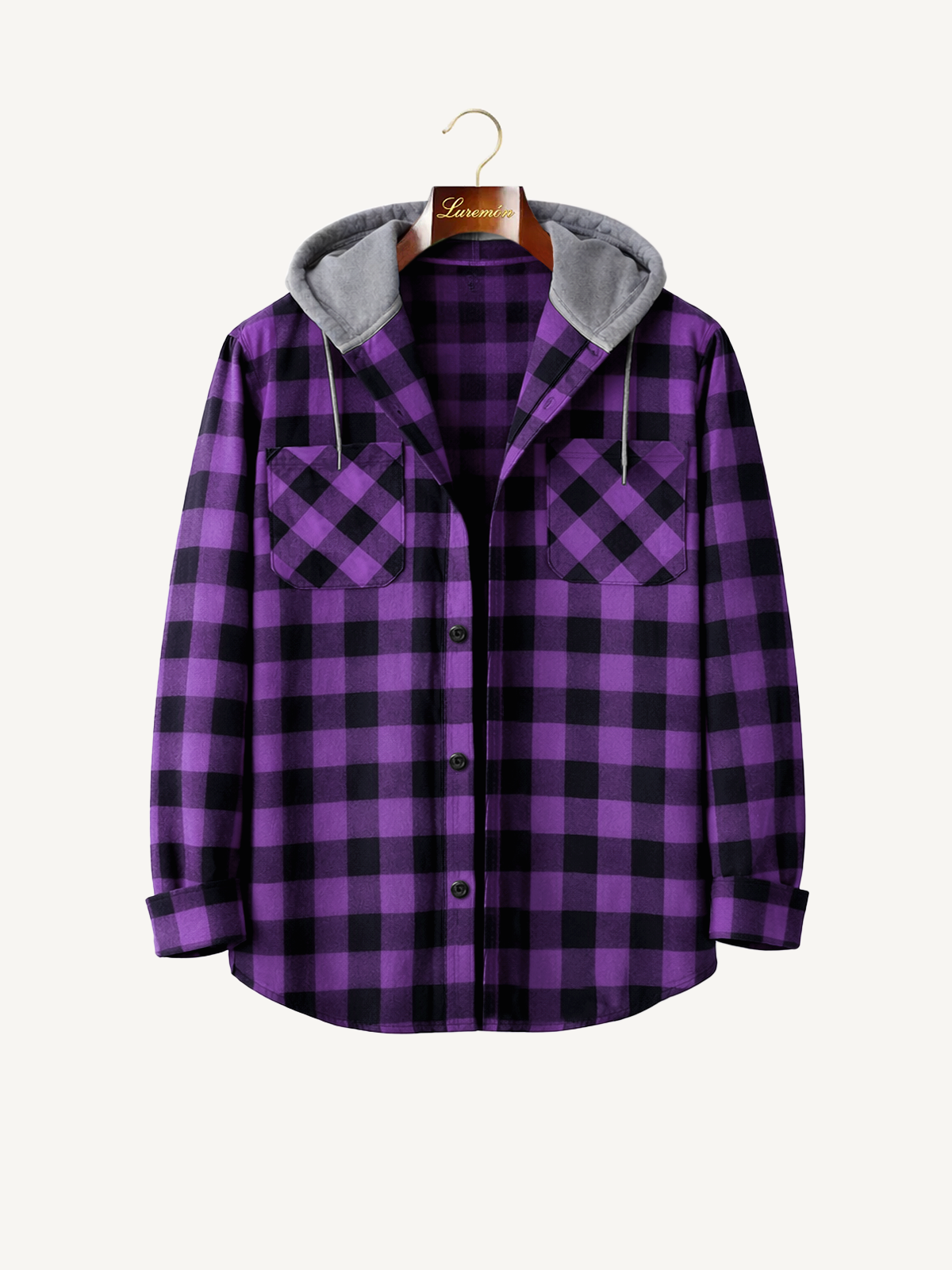 Kapuzen Strickjacken Karo