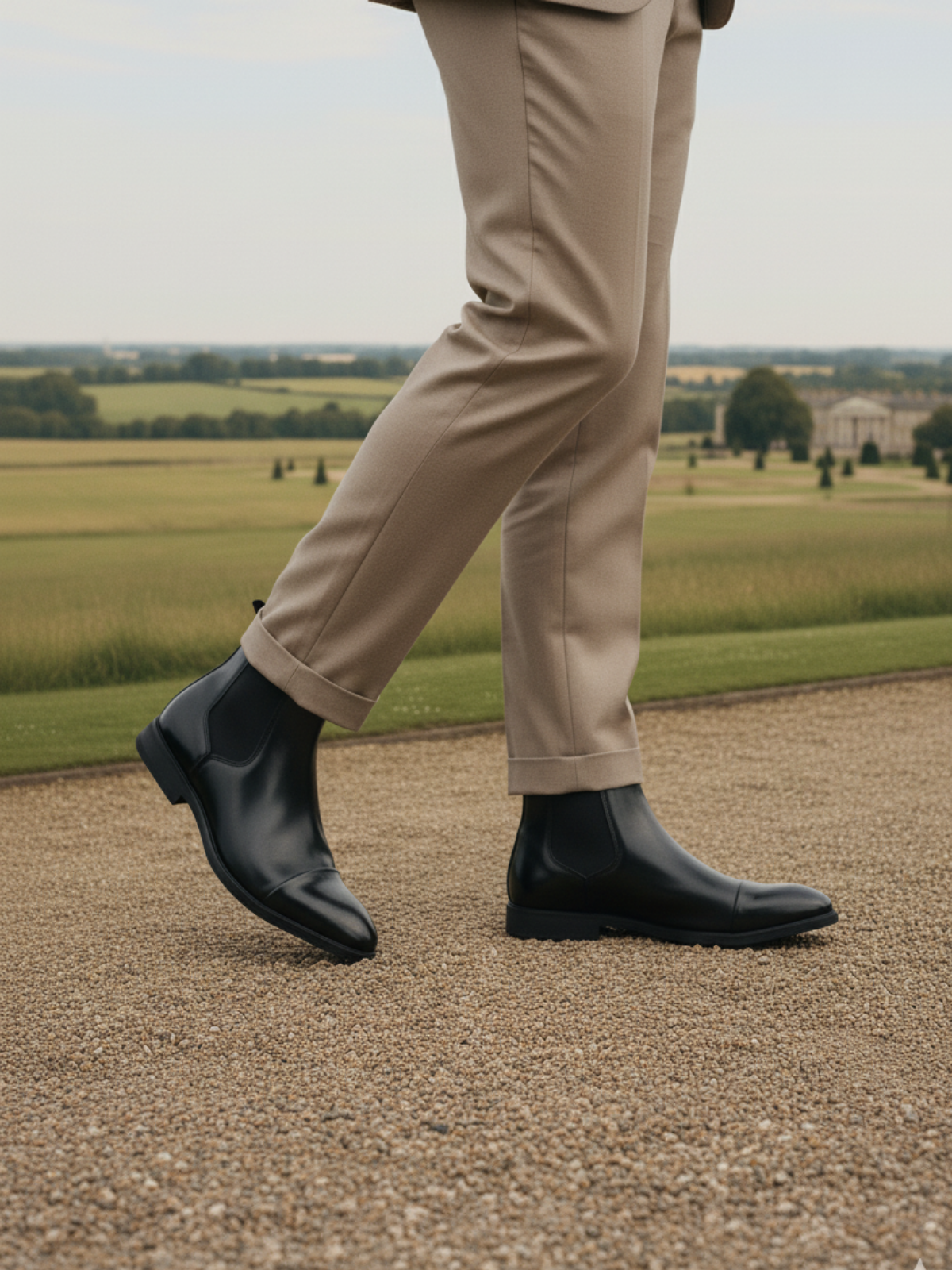 Leder Chelsea Stiefel