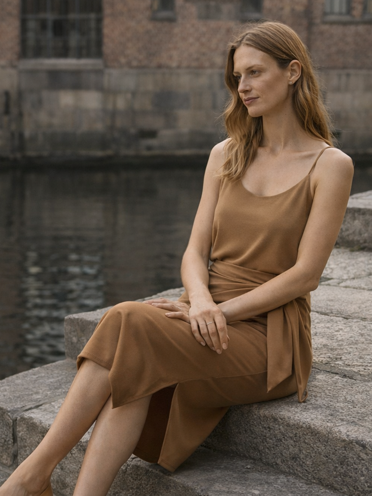 Knielanger High Waist Rock