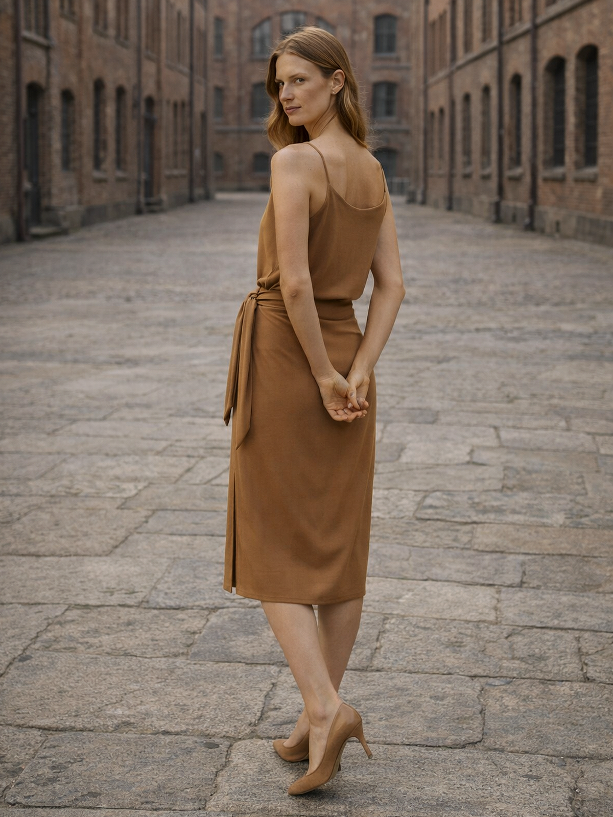 Knielanger High Waist Rock