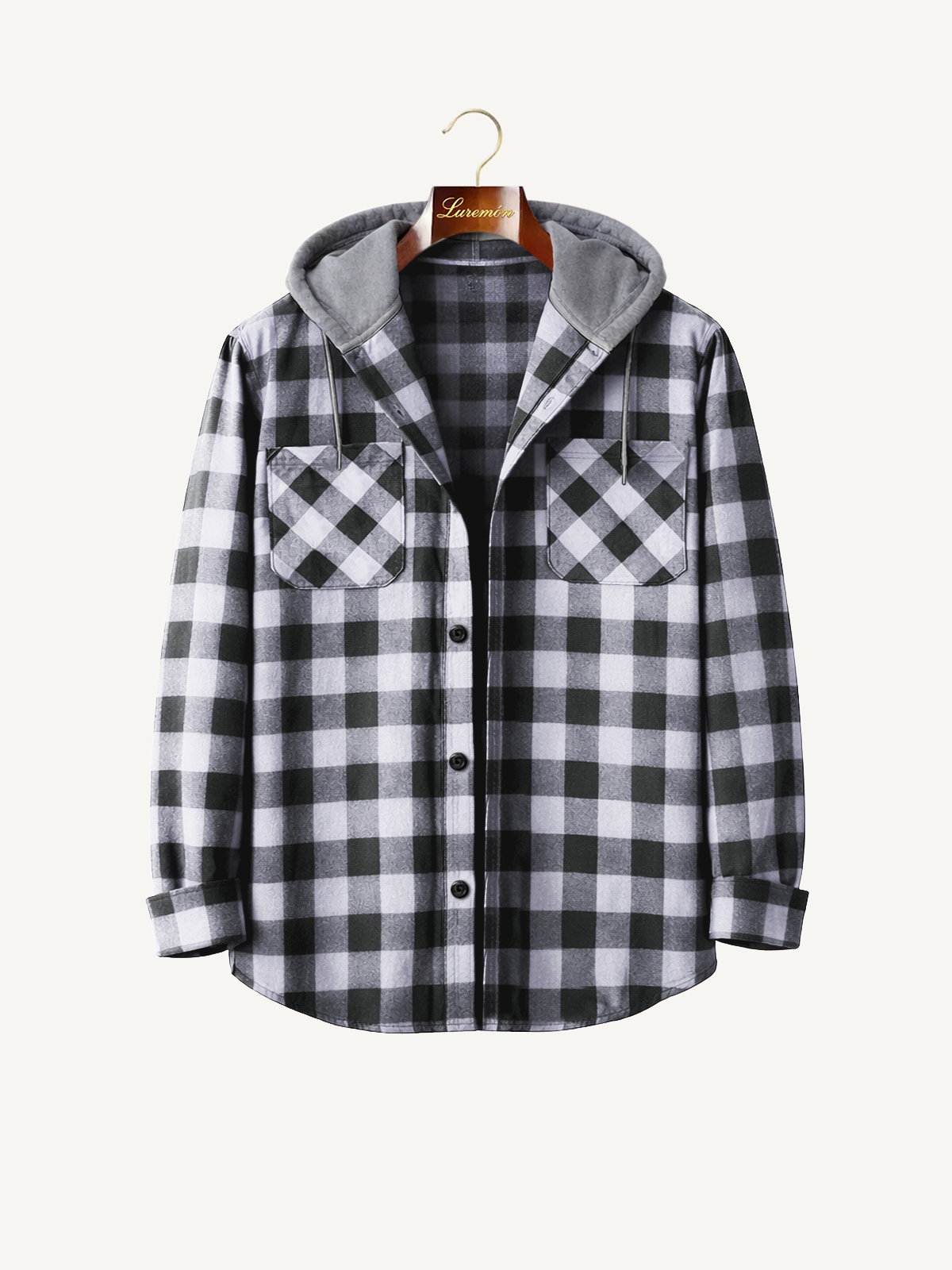 Kapuzen Strickjacken Karo