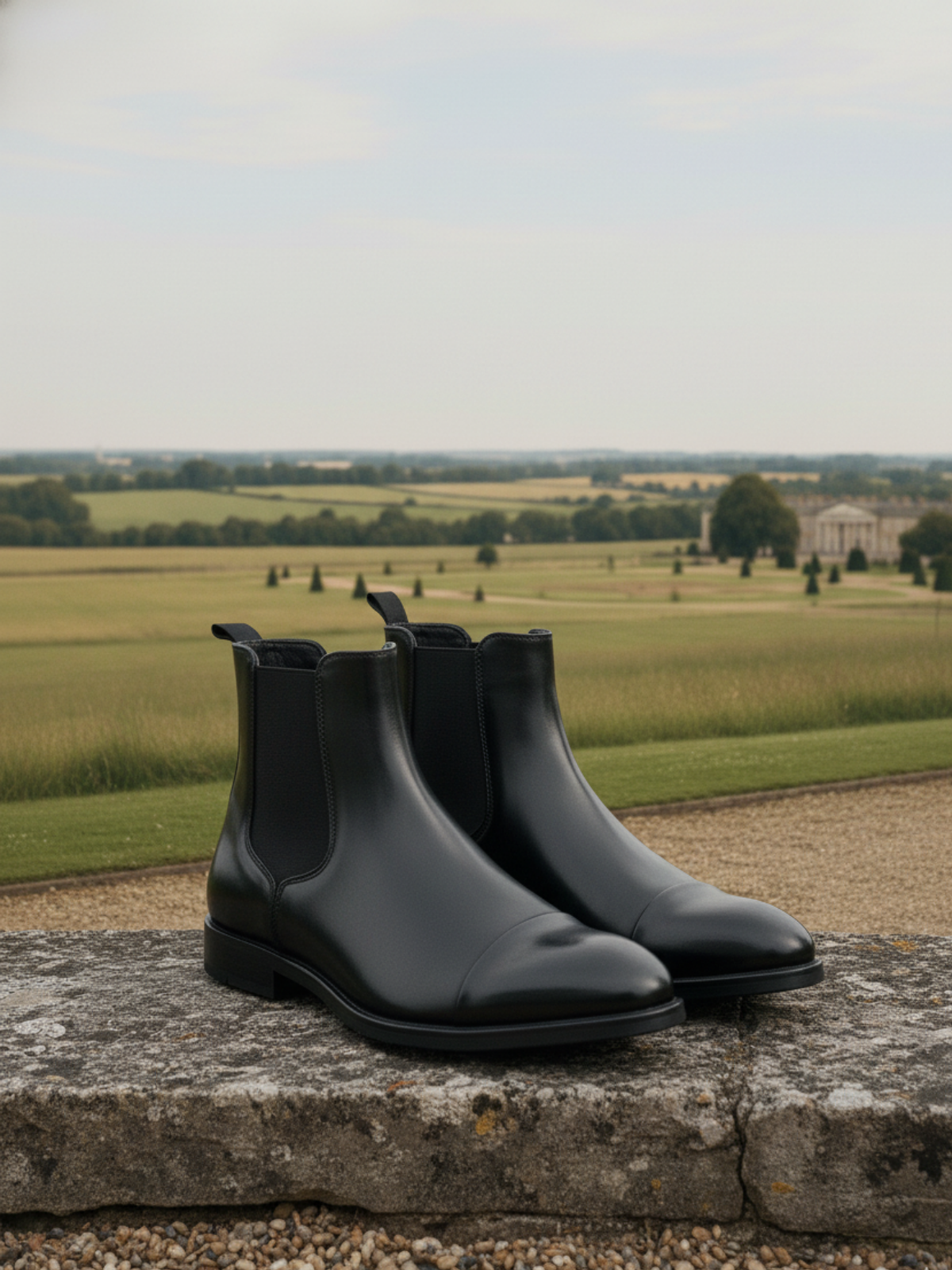 Leder Chelsea Stiefel