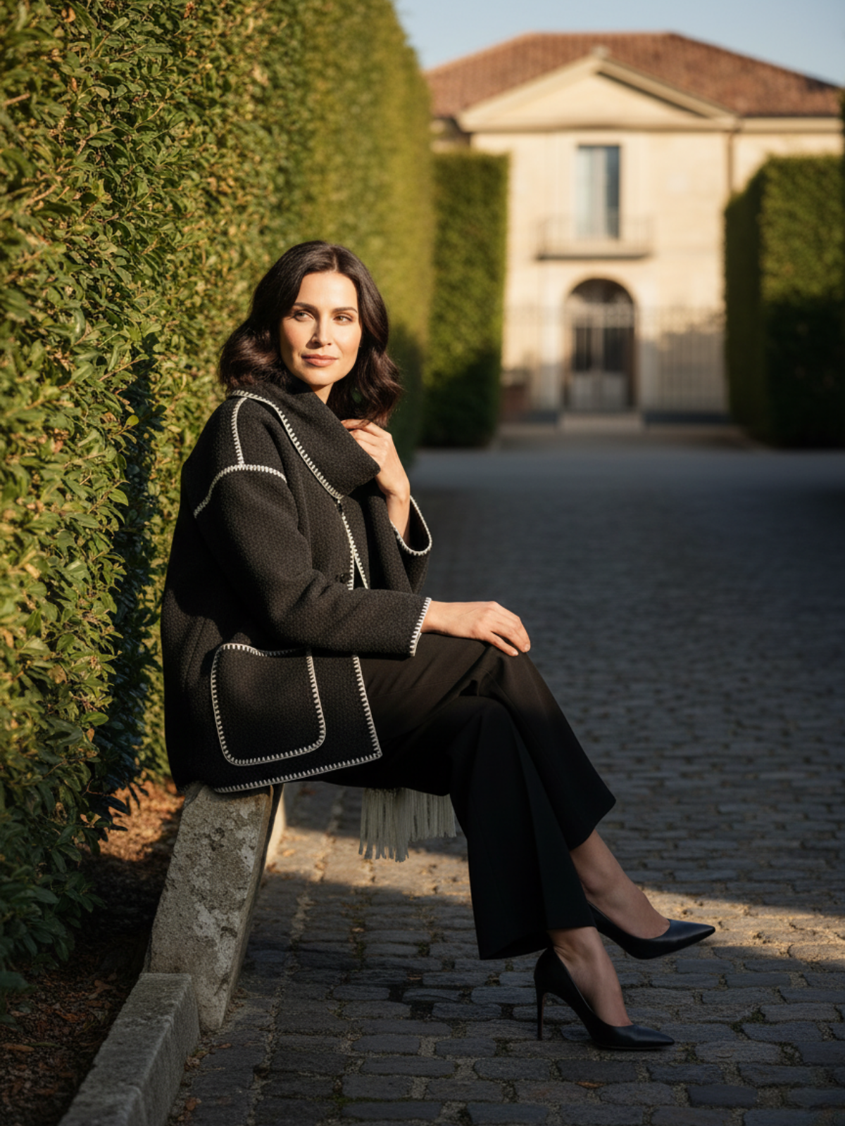 Kontrastfarbene Jacke