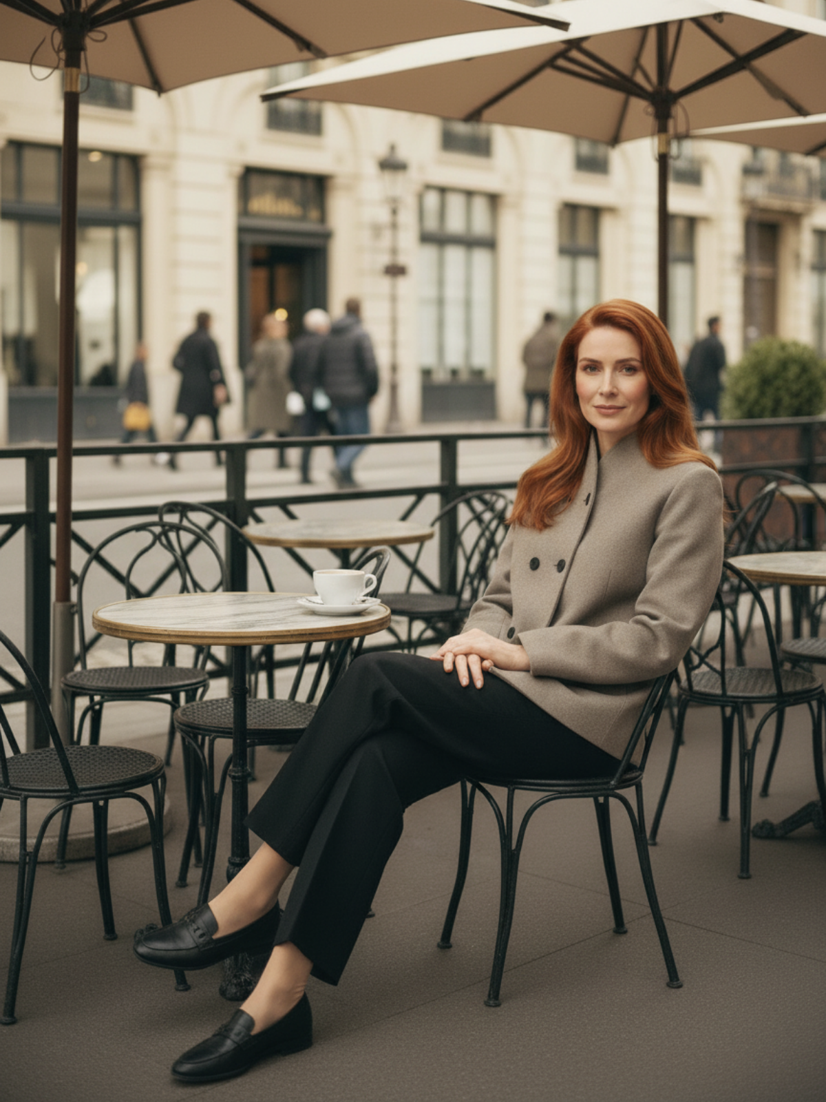 Übergroße Jacke mit Knöpfen