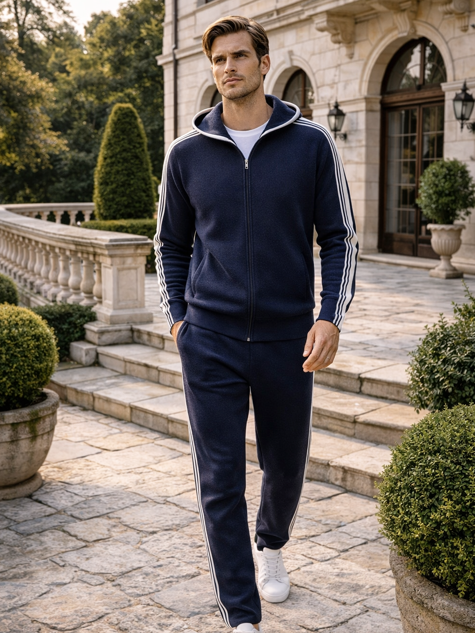 Modernes Freizeit Set mit Jacke und Hose