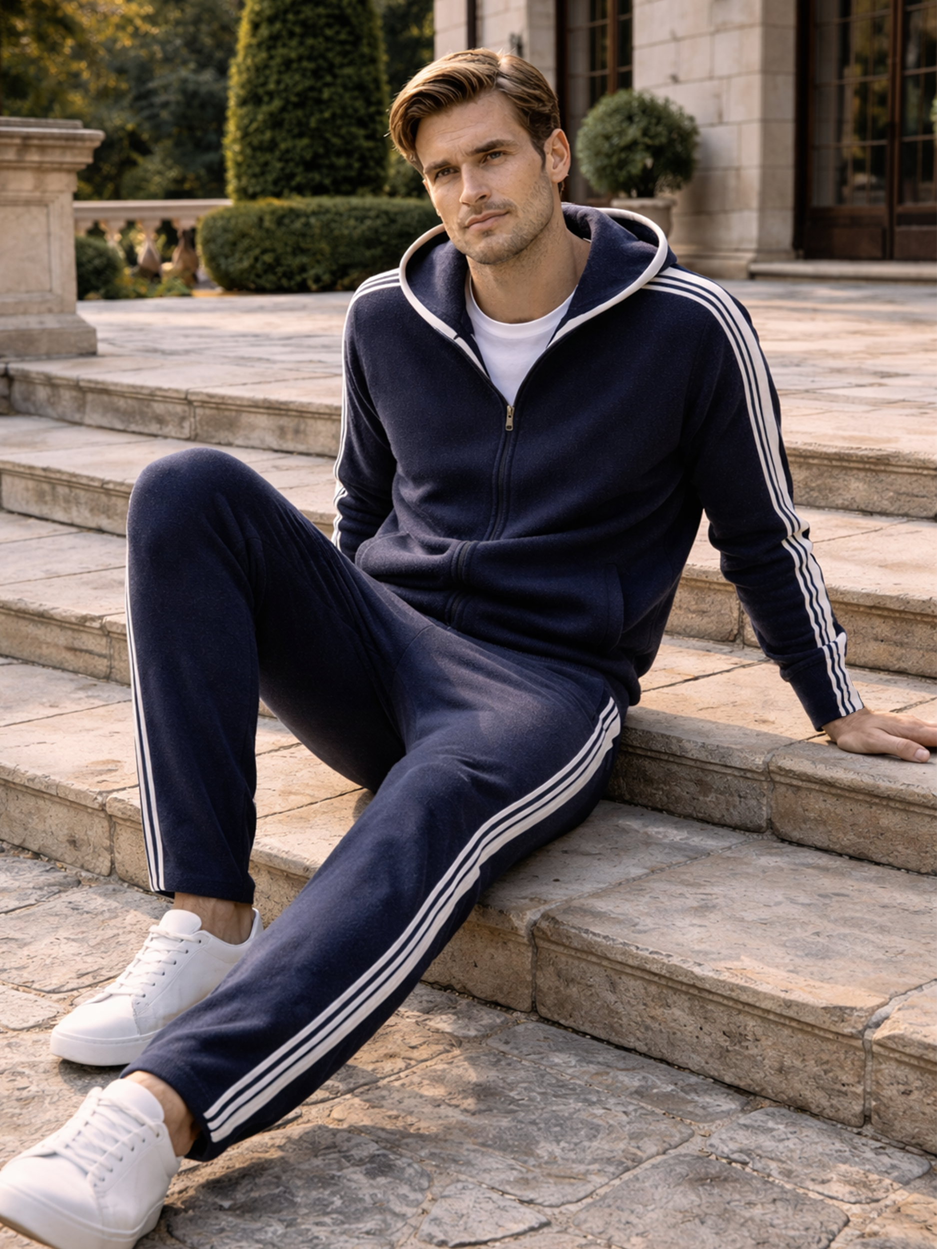 Modernes Freizeit Set mit Jacke und Hose