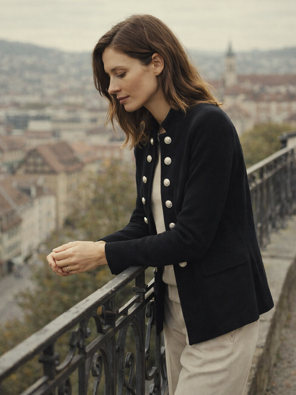 Blazer mit Knopfleiste