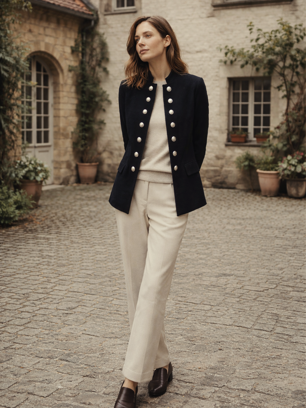 Blazer mit Knopfleiste