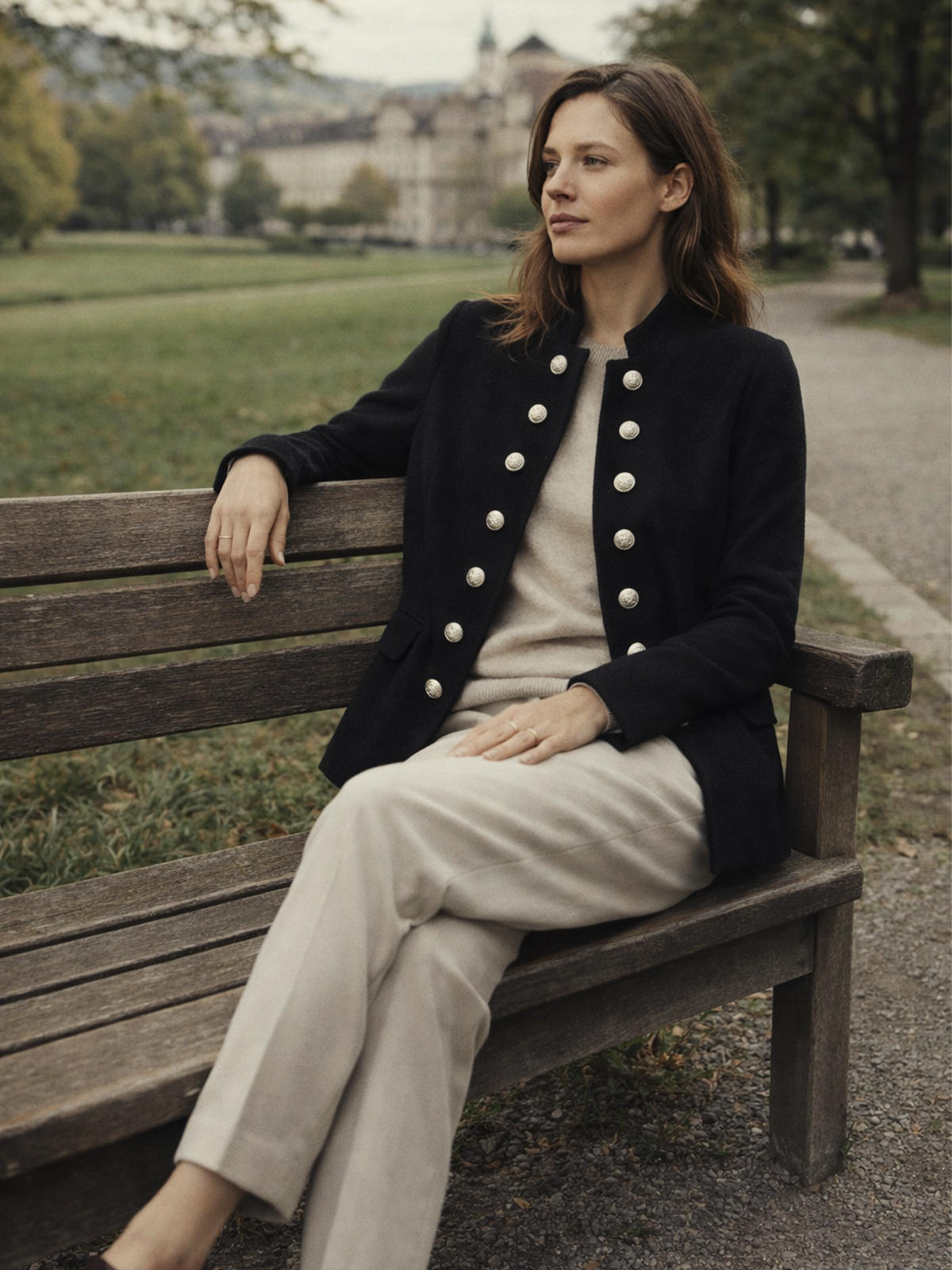 Blazer mit Knopfleiste