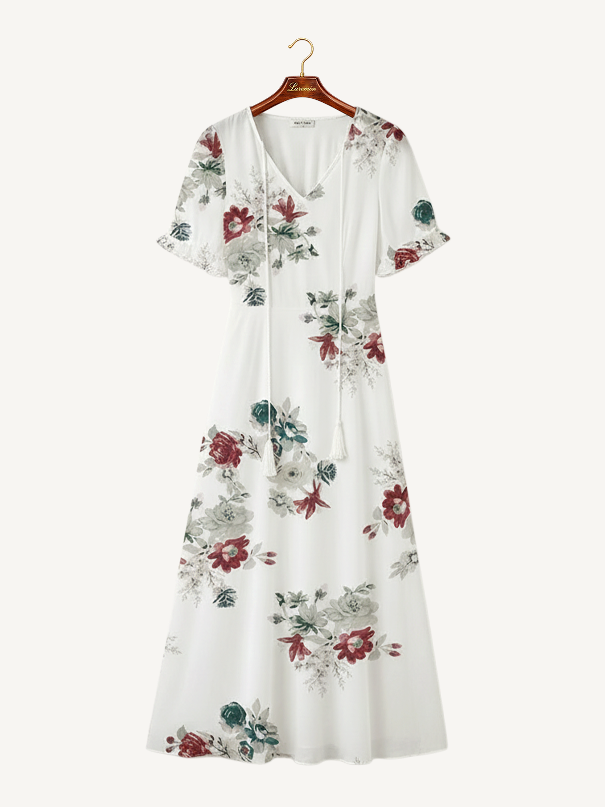 Bohème Sommerkleid V Ausschnitt