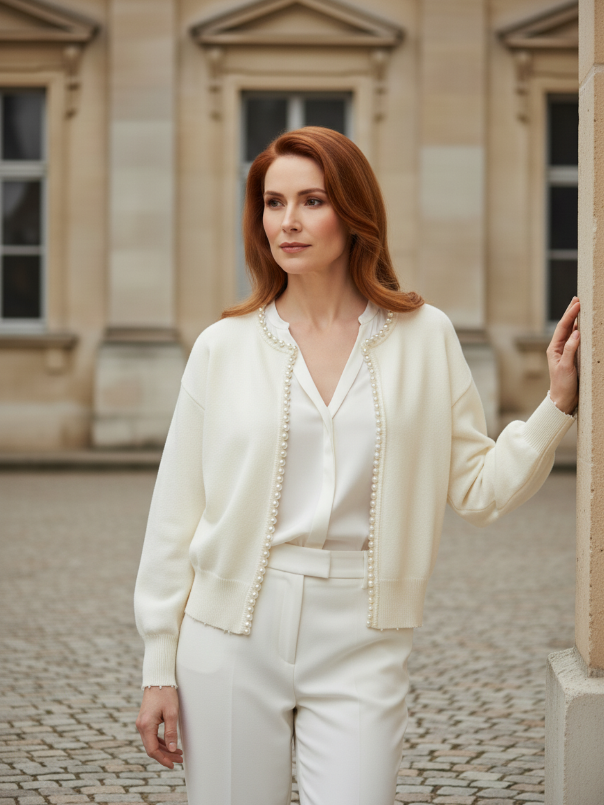 Perlenstrick Cardigan