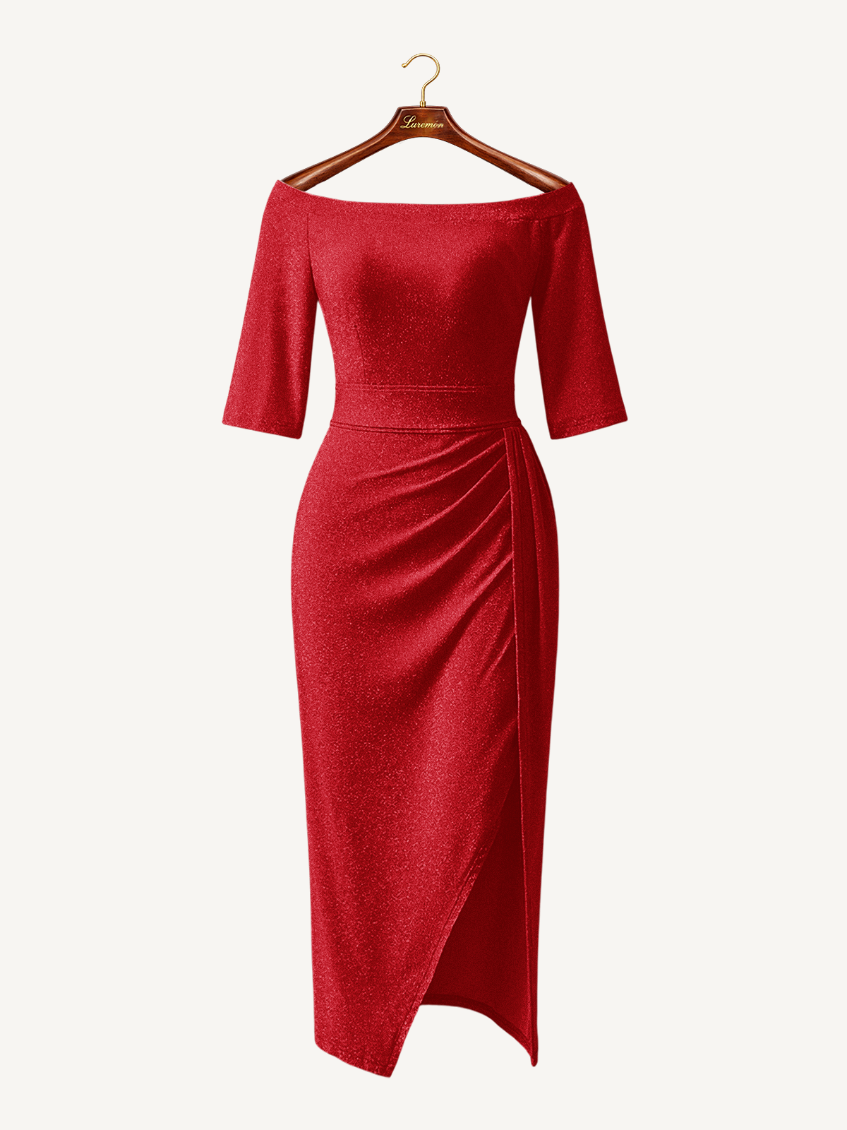 Cocktailkleid mit Carmen Ausschnitt