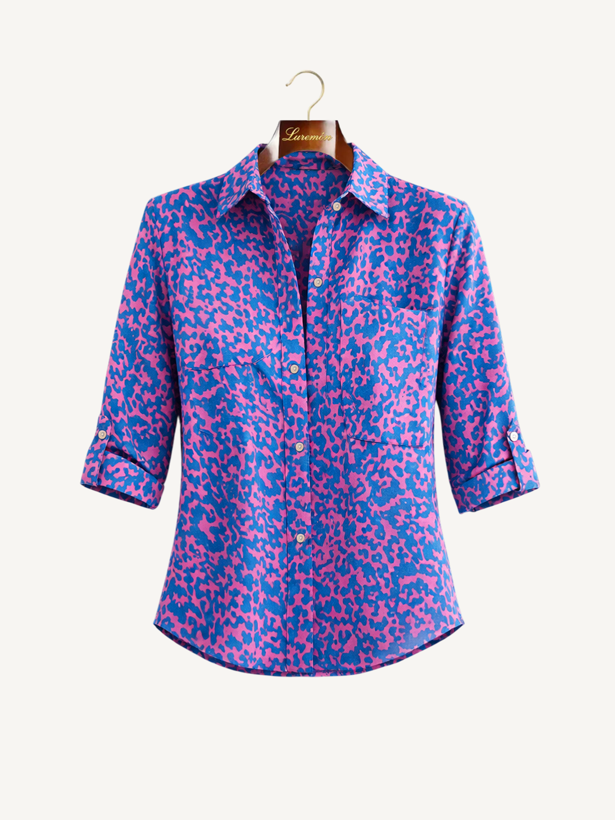 Geometrische Print Bluse