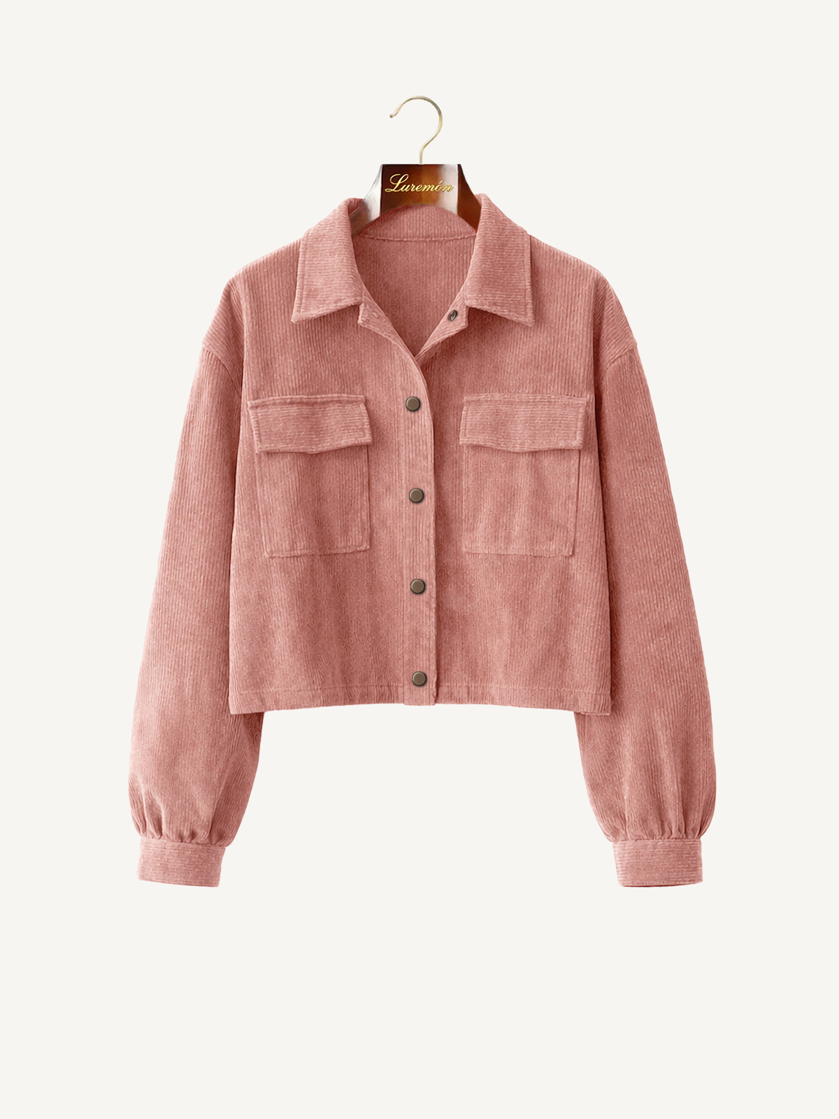 Lockere Cord Kurzjacke