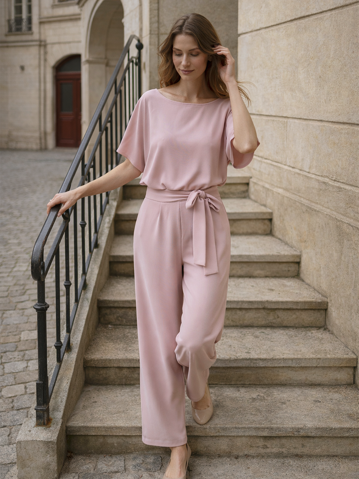 Jumpsuit mit Weitem Bein