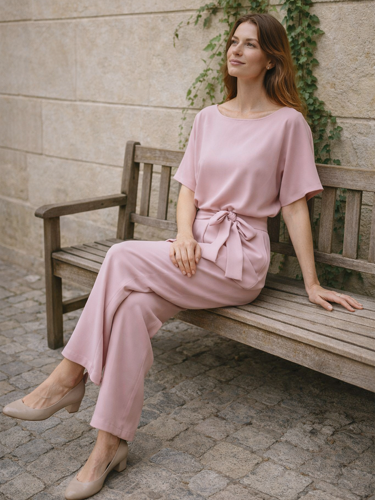 Jumpsuit mit Weitem Bein