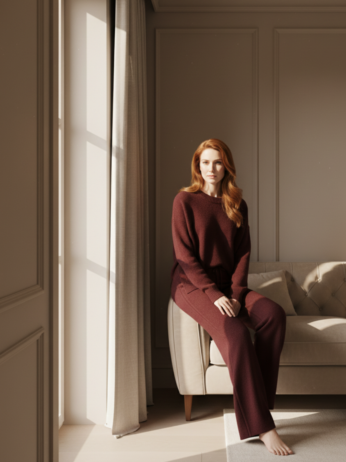 Knitted two-piece set