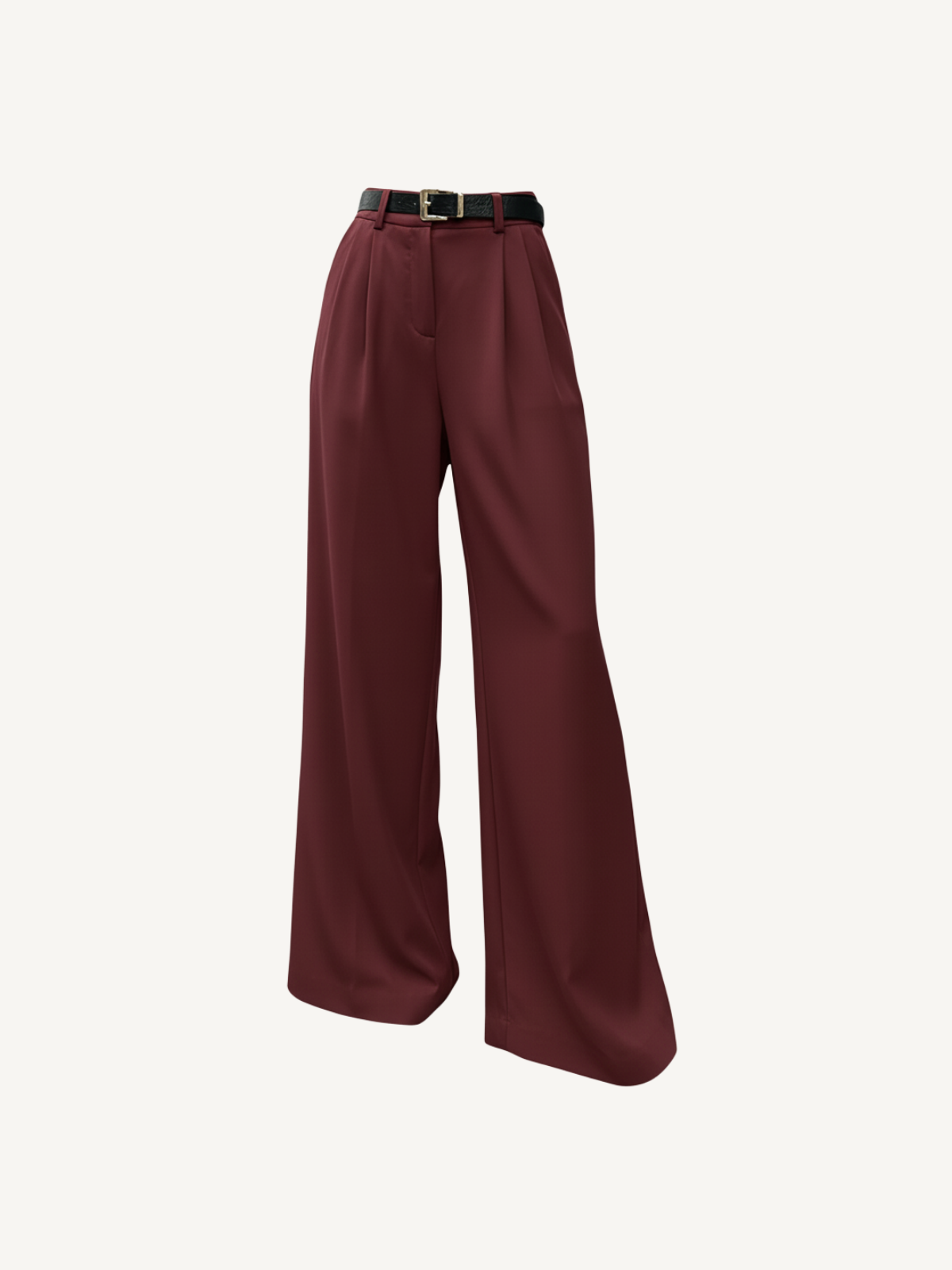 Solide Hose mit weitem Bein