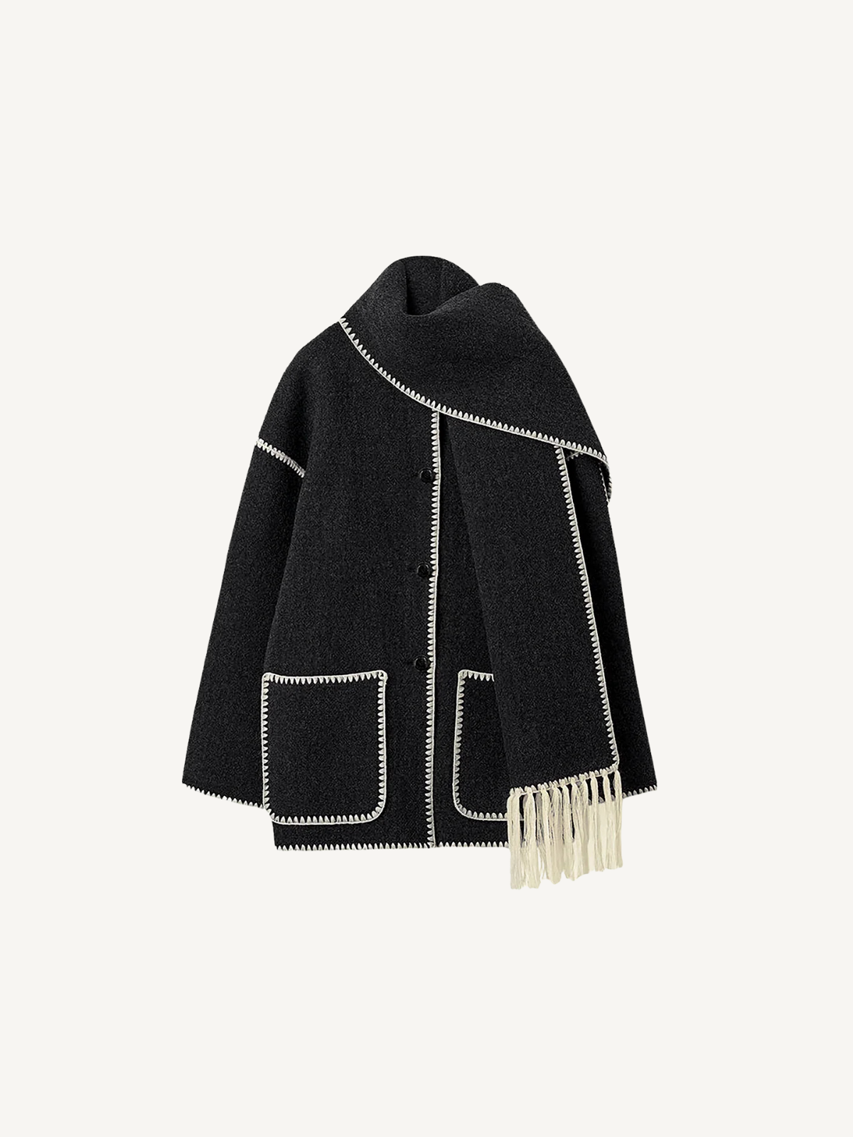 Kontrastfarbene Jacke